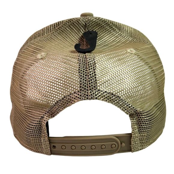 Carhartt Men's MSPS Rugged Flex Mesh-Back Logo Patch Snapback Tan Cap Hat - Picture 10 of 13